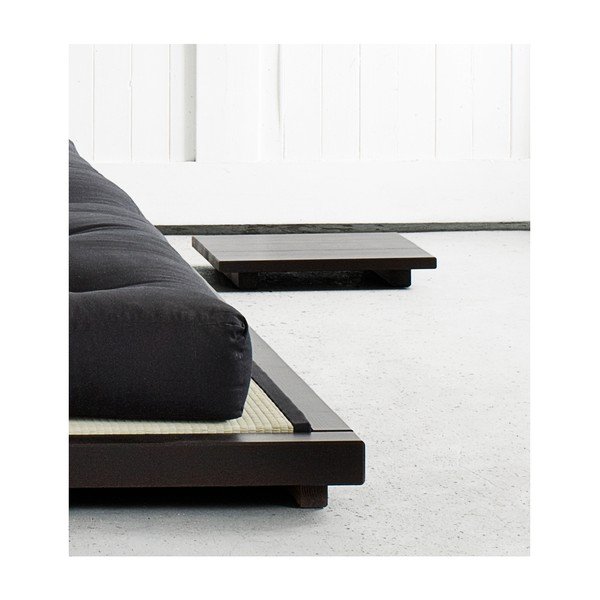 2 pušies medienos naktinių staliukų rinkinys Karup Design Dock Black-image-1