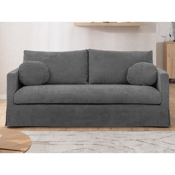 Tamsiai pilkos spalvos sofa 195 cm Paphos – Ropez-image-1