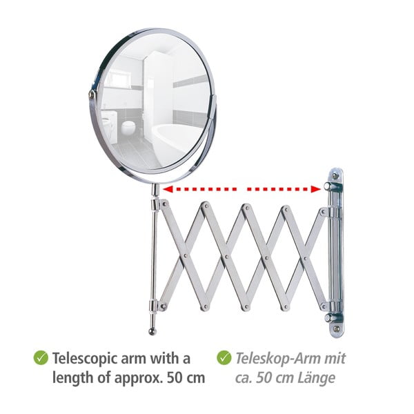 Kosmetinis didinantis veidrodis (3x) ø 17 cm Exclusive – Wenko-image-3