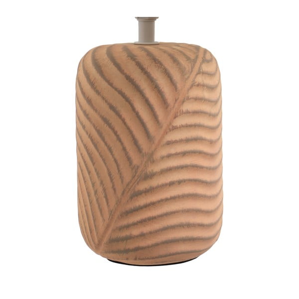 Stalinis šviestuvas raudonos plytų spalvos/kreminės spalvos (aukštis 39 cm) su tekstiliniu gaubtu – Casa Selección-image-2