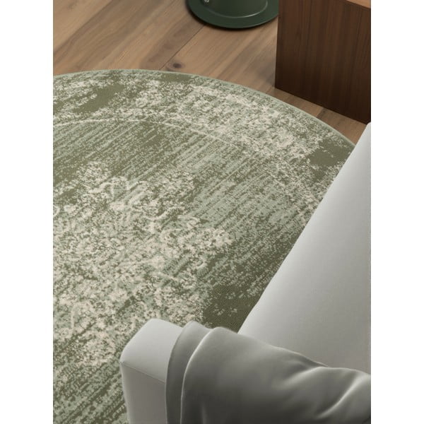 Žalios spalvos apvalios formos kilimas ø 120 cm Gloria Lydia – Hanse Home-image-2