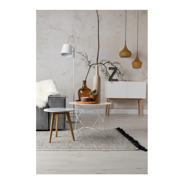 Staliukas su akmens masės stalviršiu Zuiver, ⌀ 40 cm-image-1