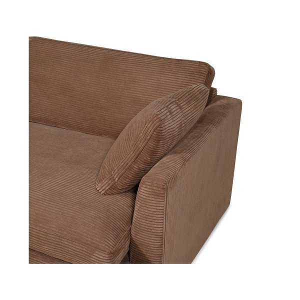 Sofa iš kordinio velveto šviesiai rudos spalvos 132 cm Mobby – Scandic-image-4