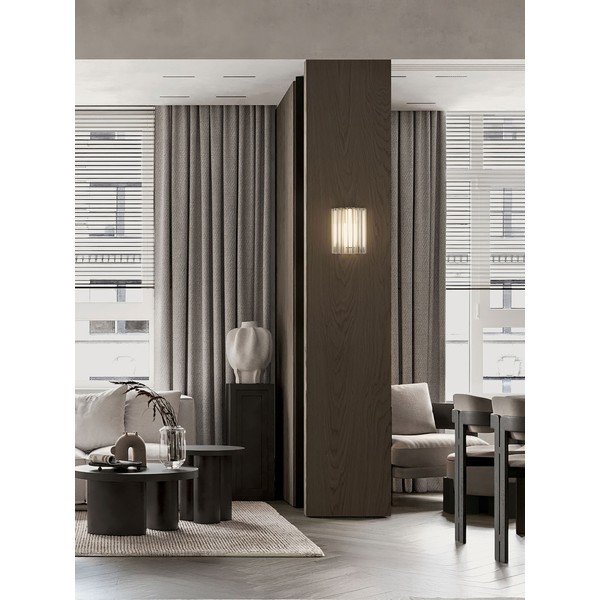 Žalvario spalvos iš stiklo sieninė lempa LED Nol – Nova Luce-image-1
