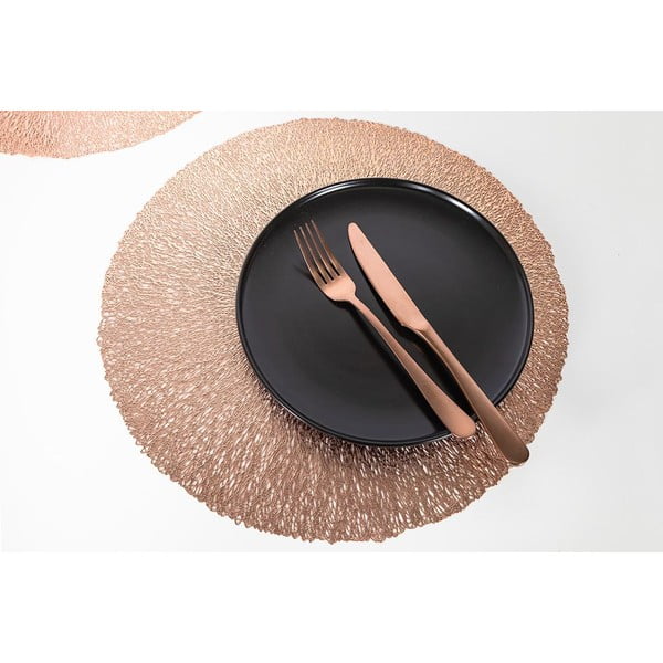 Rožinės-aukso spalvos padėkliukas Tiseco Home Studio, ⌀ 38 cm-image-1