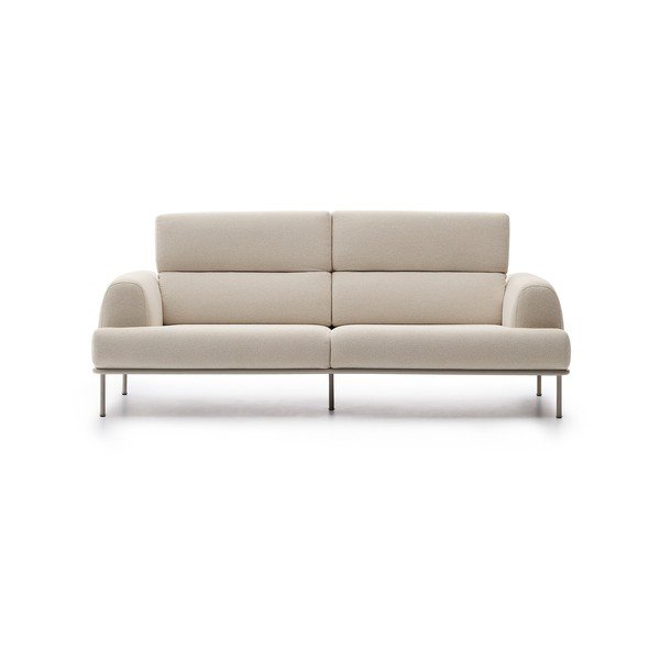 Smėlio spalvos iš šenilinio audinio sofa 234 cm Aurum – Kave Home