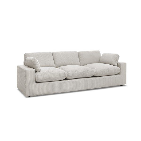Smėlio spalvos sofa iš kordinio velveto 250 cm Belair – Bobochic Paris-image-2