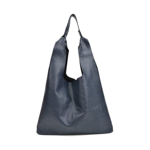 Tamsiai mėlyna odinė Sofia Cardoni Hobo rankinė-image-3