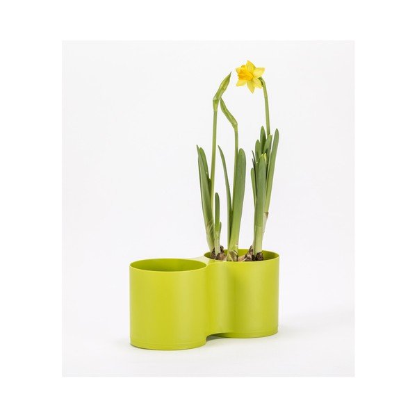 Žalias dvigubas vazonas Plastia Modulo-image-2