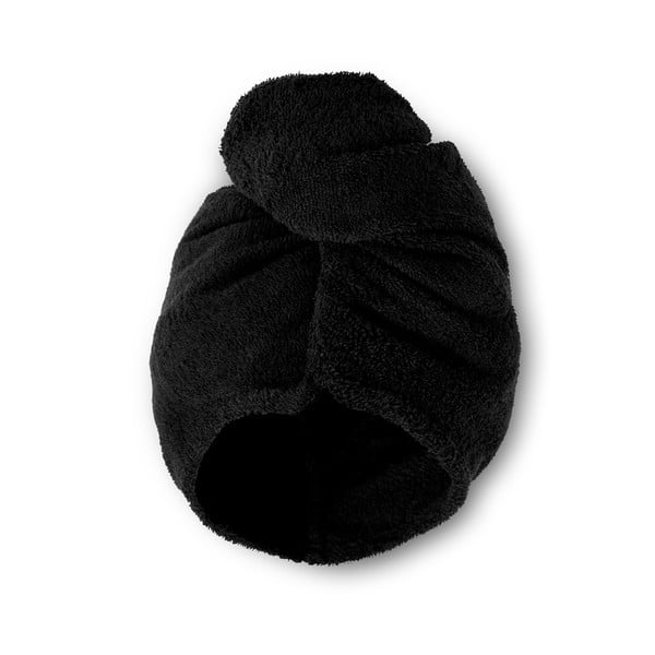 Greitai džiūstantys iš medvilnės rankšluosčiai plaukams komplekte juodos spalvos 2 vnt. 20x13 cm Quick Dry – Catherine Lansfield