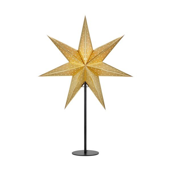 Šviečianti dekoracija auksinės spalvos su Kalėdų motyvu ø 45 cm Glitter – Markslöjd