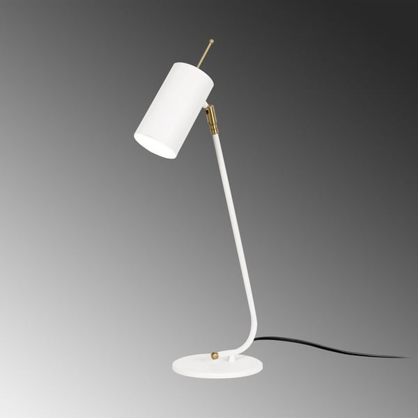 Baltos spalvos stalinis šviestuvas (aukštis 55 cm) su metaliniu gaubtu Sivani – Opviq lights-image-4