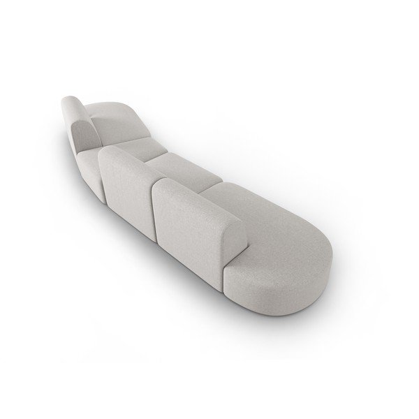 Sofa šviesiai pilkos spalvos 412 cm Shane – Micadoni Home-image-3