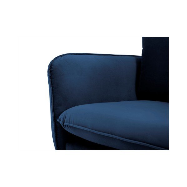Mėlynas aksomo krėslas Cosmopolitan Design Vienna-image-3
