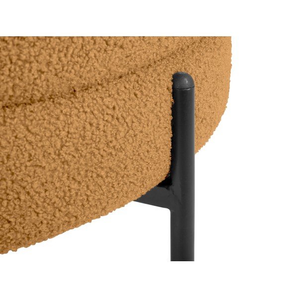 Iš boucle krėslas šviesiai rudos spalvos Noble – Leitmotiv-image-1