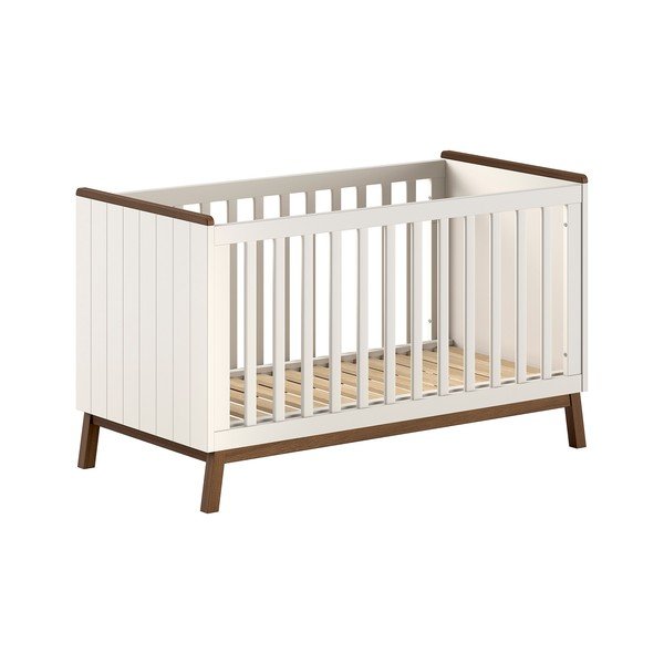 Smėlio spalvos iš pušies masyvo su nuimama puse/reguliuojamas aukštis vaikiška lovelė 70x140 cm Sezane – Vipack