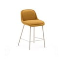 Garstyčių spalvos baro taburetė (sėdynės aukštis 65 cm) Aimin – Kave Home