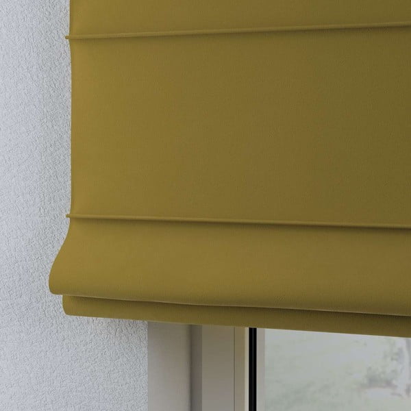 Geltonos romanetės 170x160 cm Posh Velvet - Yellow Tipi-image-4