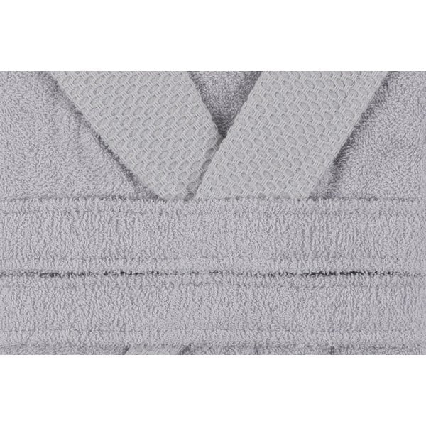 Chalatas pilkos spalvos iš medvilnės L Cappa – Foutastic-image-3