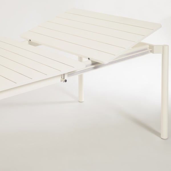 Baltas aliuminio sodo stalas Kave Home Zaltana, 140 x 90 cm-image-1
