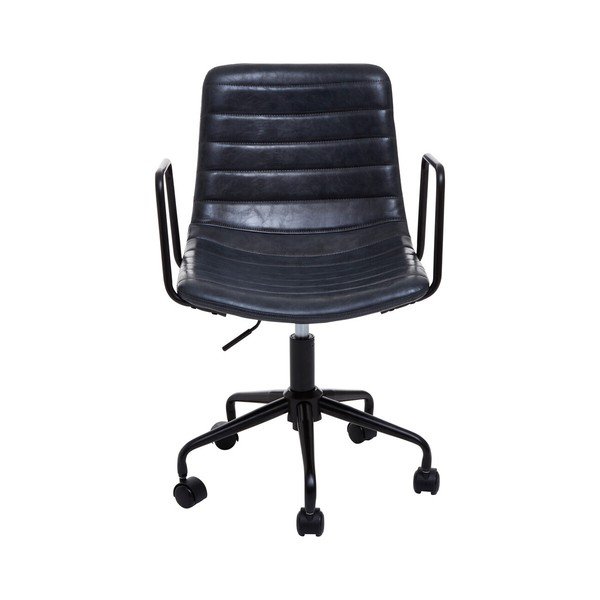 Tamsiai pilkos spalvos iš dirbtinės odos biuro kėdė Forbes – Premier Housewares-image-2