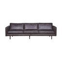 Juodos spalvos iš dirbtinės odos sofa 277 cm Rodeo – WOOOD