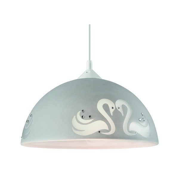 Pilkas pakabinamas šviestuvas LAMKUR Swan-image-1