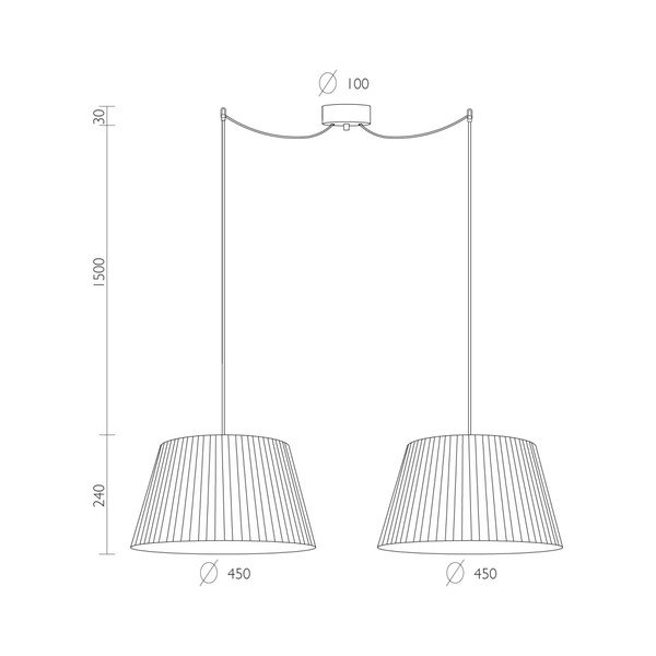 Pakabinamas šviestuvas Sotto Luce KAMI Elementary L 2S-image-3