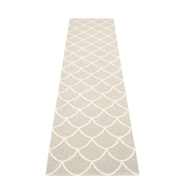 Kreminės spalvos lauko kilimas 70x300 cm Kotte Linen – Pappelina