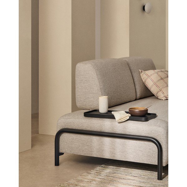 Pilkai smėlinės spalvos sofa 200 cm Compo – Kave Home-image-1