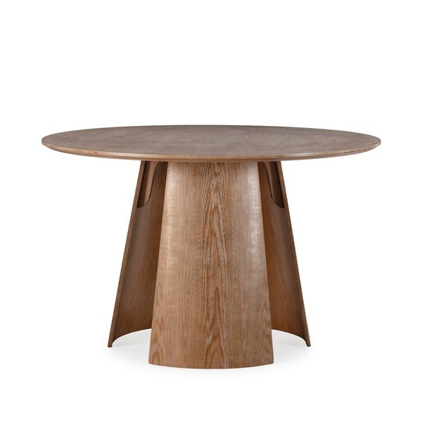 Apvalios formos valgomojo stalas iš ąžuolo ø 120 cm Zuri – MOME