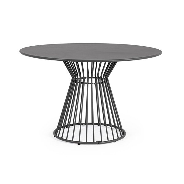 Iš plieno apvalios formos sodo valgomojo stalas ø 120 cm Austin – Bizzotto