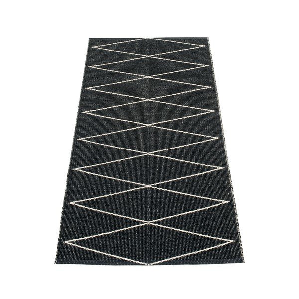 Juodos spalvos lauko kilimas 70x160 cm Max Black – Pappelina