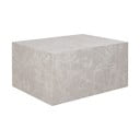 Kavos staliukas smėlio spalvos su marmuro dekoru 60x80 cm Prague – House Nordic