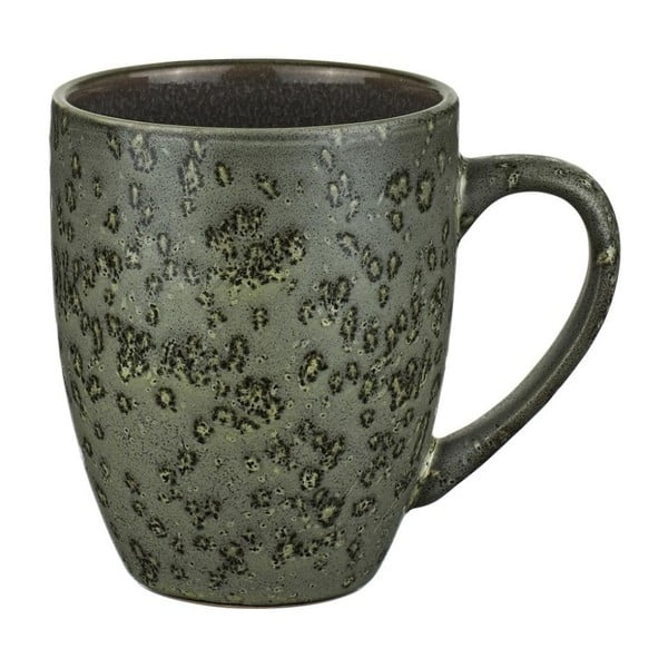 Žalios ir pilkos spalvos keramikos puodelis su pilka vidine glazūra "Bitz Mensa", 300 ml