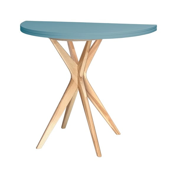 Apvalios formos prailginamas valgomojo stalas 45x90 cm Jubi – Ragaba