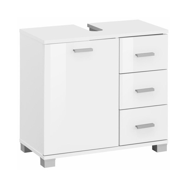 Balta medinė spintelė po praustuvu Støraa Rhonda-image-1