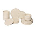 18 dalių smėlio spalvos akmens masės indų rinkinys Bonami selection Malia