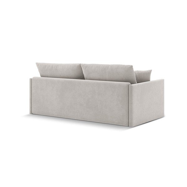 Smėlio spalvos sulankstoma sofa iš velveto 209 cm Shannon – Cosmopolitan Design-image-4