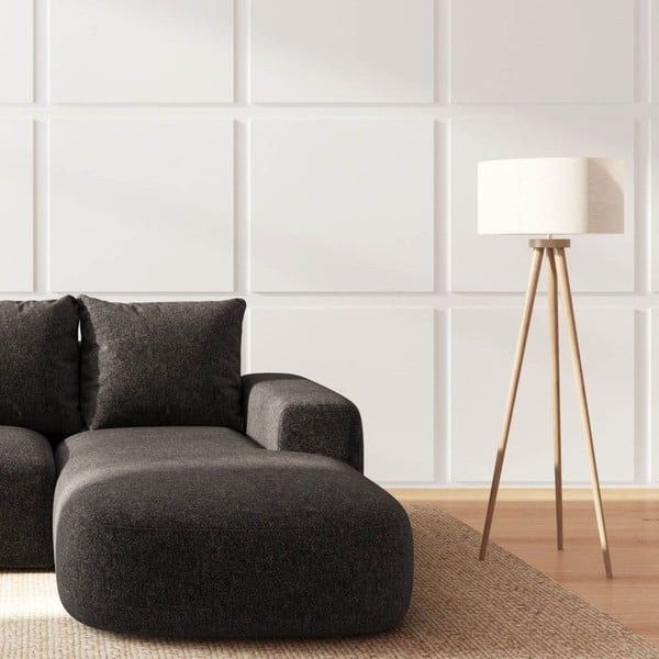 Antracito spalvos kampinė sofa (su dešiniuoju kampu/su gultu) Monce – Rodier-image-3