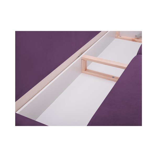 Violetinės spalvos 3 vietų sofa-lova su daiktadėže Mazzini Sofas Peony-image-3