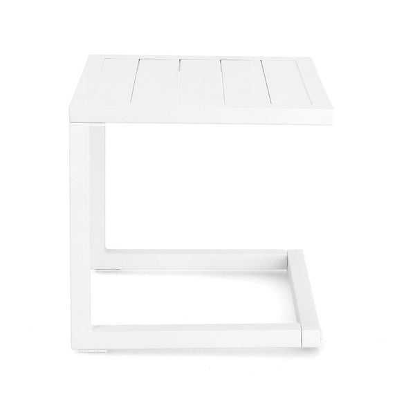 Iš aliuminio sodo šoninis staliukas 40x40 cm Hilde   – Bizzotto-image-2