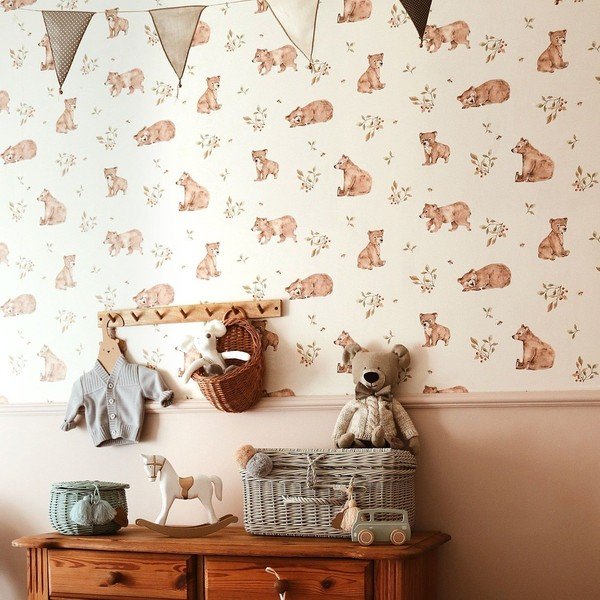 Vaikiški tapetai 50x280 cm Little Bears - Dekornik-image-1