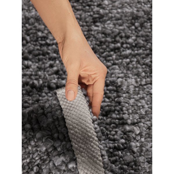 Rankų darbo tamsiai pilkos spalvos iš boucle kilimas 80x200 cm Notting Hill Portobello – Ted Baker-image-4