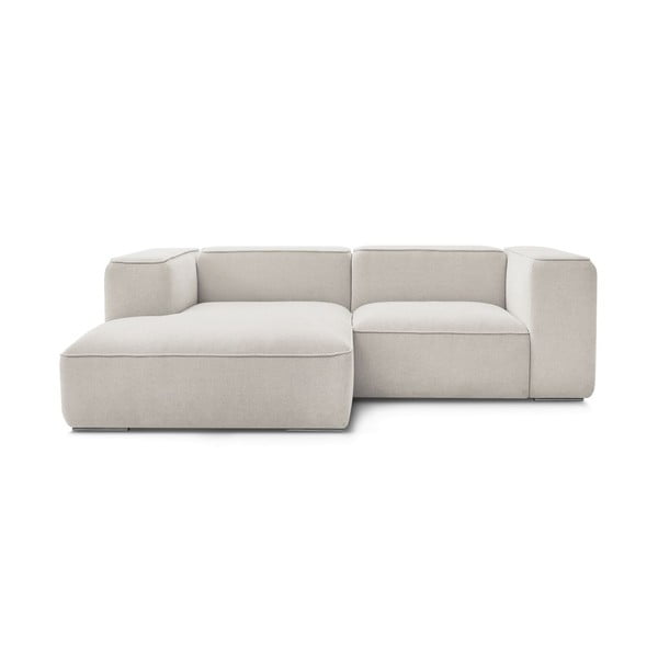 Iš boucle kampinė sofa smėlio spalvos (su kairiuoju kampu) Zephyr – Bobochic Paris