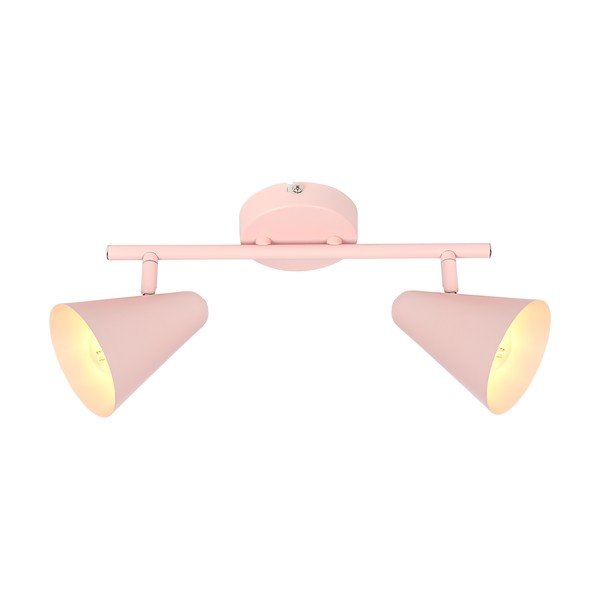 Lubinis šviestuvas šviesiai rožinės spalvos 42x10 cm su metaliniu gaubtu Amor – Candellux Lighting