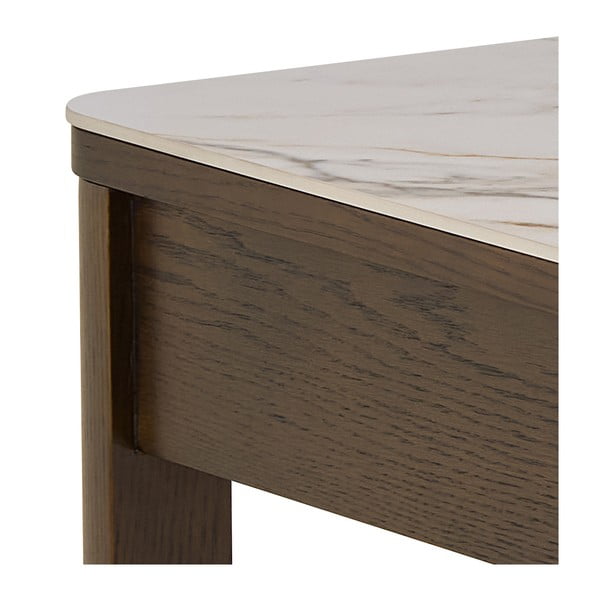 Smėlio spalvos/tamsiai rudos spalvos iš keraminės plokštės kavos staliukas 70x130 cm Southampton – Actona-image-4