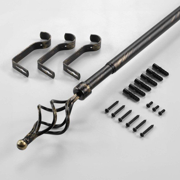 Iš metalo išplečiamas užuolaidos strypas 120 - 210 cm Tempo – douceur d'intérieur-image-4