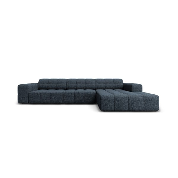 Kampinė sofa mėlynos spalvos (su dešiniuoju kampu) Chicago – Cosmopolitan Design