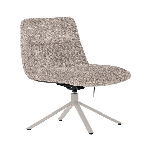 Šviesiai pilkos spalvos pasukamas krėslas iš boucle Soren – WOOOD